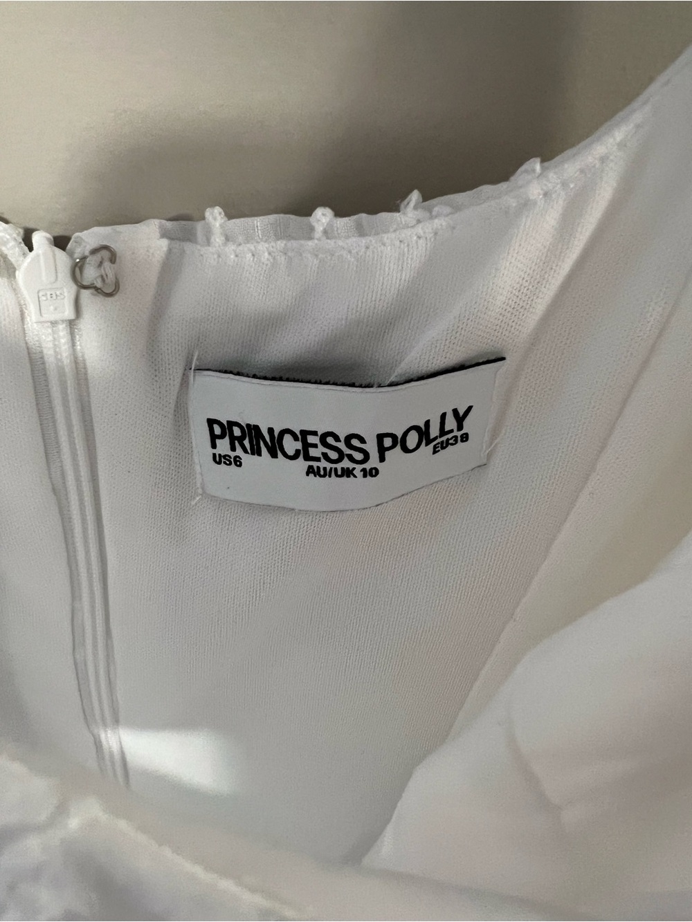Princess Polly Embroidered White Mini Dress - Picture 3 of 6